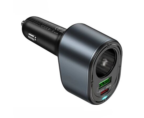  Адаптер Автомобильный Hoco Z56 Friend PD35W+QC3.0 cigarette lighter car charger (black) (236206) 