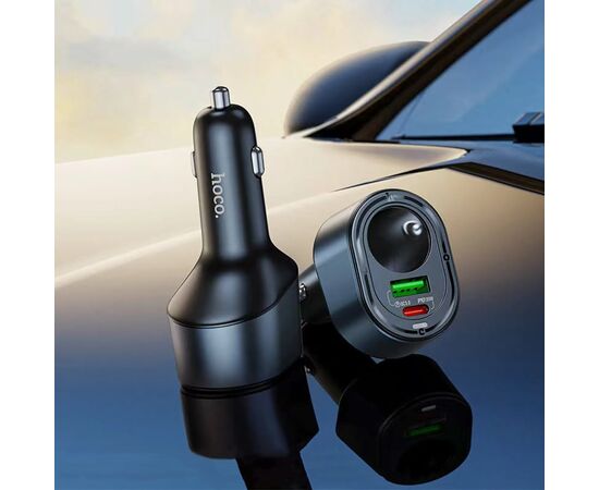  Адаптер Автомобильный Hoco Z56 Friend PD35W+QC3.0 cigarette lighter car charger (black) (236206) 