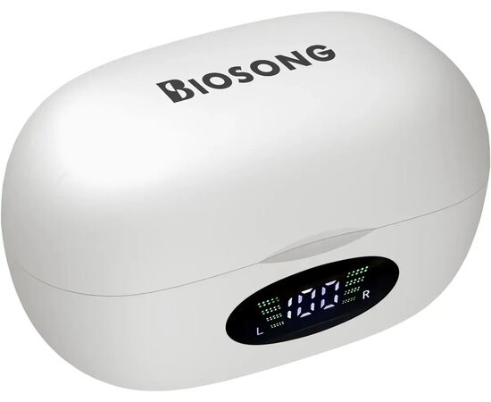  Гарнитура вкладыши A4Tech Biosong B5 TWS белый беспроводные bluetooth (B5) 