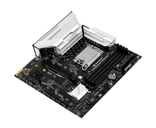 MB s1700 Maxsun MS-Terminator B760M D5 (6940709696354), 4*DDR5, 1*PCIEx16, 1*PCIEx4, 3*M.2, 1*TypeC, 4*USB3.2Gen1, 8*USB2.0, 4*SATA3.0, 2.5G, DP, HDMI, M-ATX, RTL 