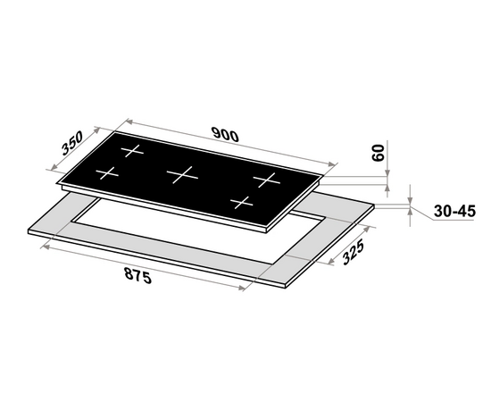  Варочная поверхность MAUNFELD CVI904SFLBK Inverter 