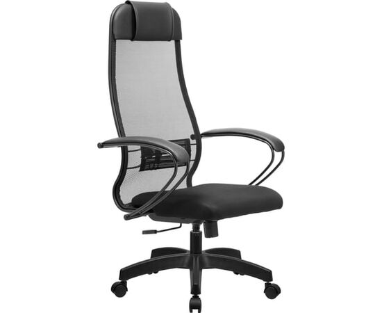  Кресло МЕТТА 11 MPRU z312634457 на колесиках, сетка/ткань, черный 