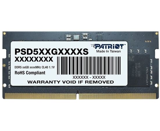 ОЗУ Patriot (PSD532G48002S) DDR5 32Gb 4800MHz PC5-38400 CL40 SO-DIMM 260-pin 1.1В dual rank 