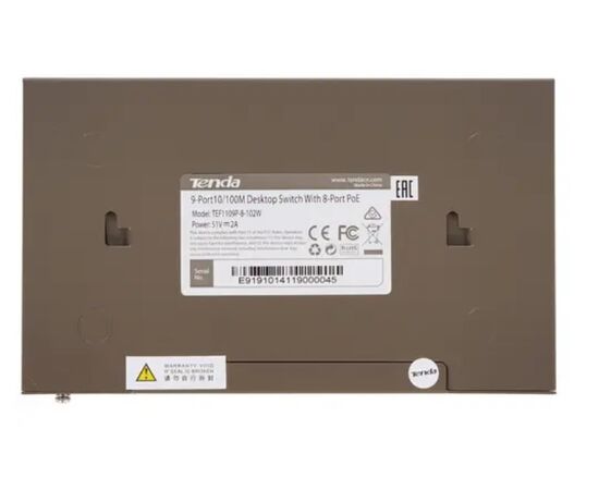  Коммутатор TENDA TEF1109P-8-102W 9Port 10/100M POE 
