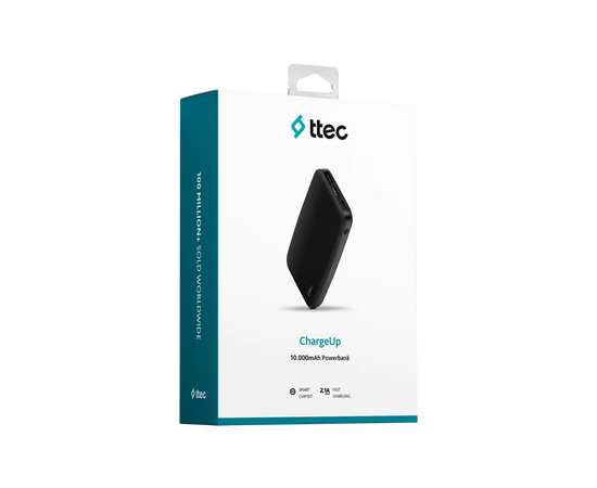  Внешний аккумулятор TTEC 2BB204S ChargeUp 10000mAh Powerbank (12 in Display Box) Black 