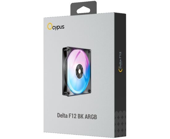 Вентилятор Ocypus Delta F12 BK ARGB (Delta-F12-BK1AM00X-GL) 