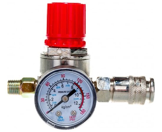  Регулятор давления с манометром резьба Pegas pneumatic 4604 1/4 