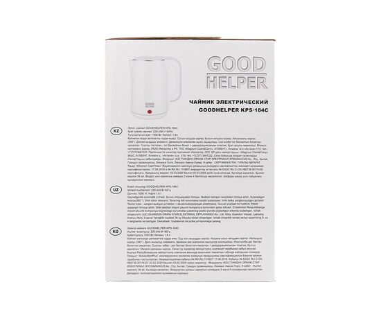  Чайник Goodhelper KPS-184C нерж, 1500Вт, белый 