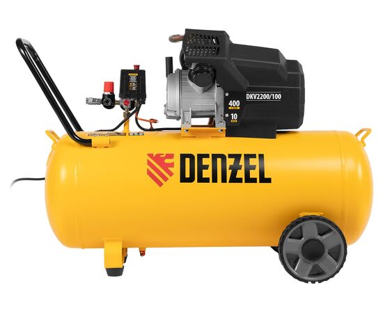  Компрессор воздушный DENZEL DKV2200/100 Х-Pro 58079 2.2кВт, 400л/мин, 100л 