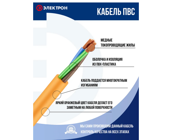  Удлинитель ПВС Электрон EL70039 3500Вт на рамке 30м С/з IP44 