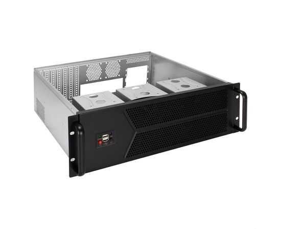  Корпус ExeGate Pro 3U450-12 EX297731RUS (RM 19", высота 3U, глубина 450, без БП, 2*USB) 
