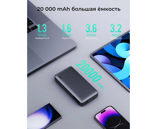  Внешний аккумулятор Aukey Y42 Sprint X 20000 30W 
