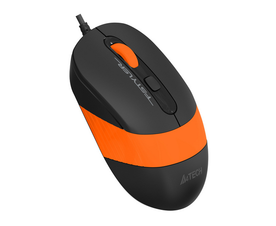  Мышь A4Tech Fstyler FM10 черный/оранжевый оптич. 1600dpi USB 4but (FM10 ORANGE) 