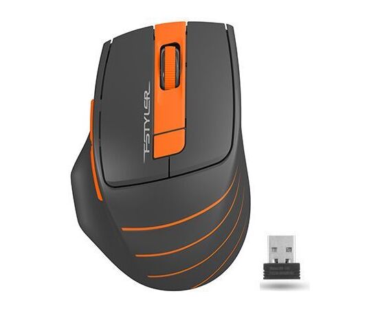  Мышь A4Tech Fstyler FG30S серый/оранжевый оптич. 2000dpi silent беспров. USB 6but (FG30S ORANGE) 