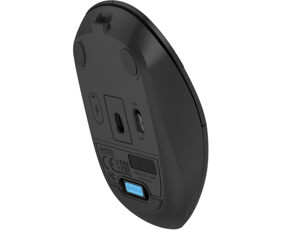  Мышь A4Tech Fstyler FG15CS Air2 черный оптич. 1200dpi silent беспров. USB для ноутбука 3but (FG15CS 