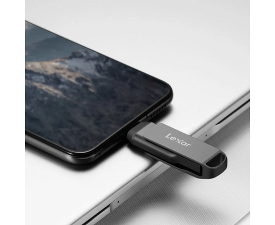  USB-флешка Lexar 2-in-1 (LJDD400128G-BNQNG) 128GB USB 3.1 Gen1 USB C, OTG, USB 3.1 Gen1/Type-C, металл/пластик, 130 MB/s 