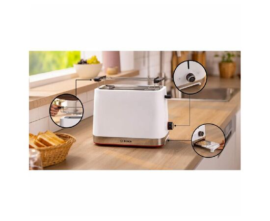  Тостер Bosch TAT4M221 белый 