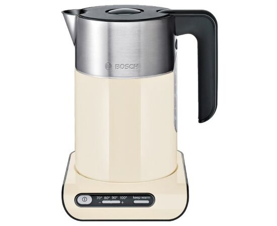 Чайник Bosch TWK8617P 1.5л. 2400Вт бежевый/серебристый (нержавеющая сталь) 