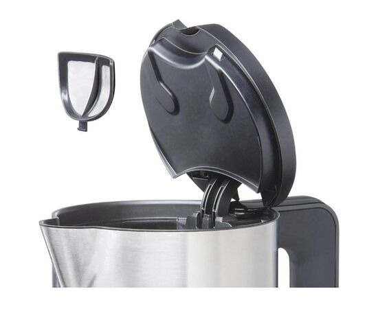  Чайник Bosch TWK8613P 1.5л. 2400Вт черный/серебристый (нержавеющая сталь) 