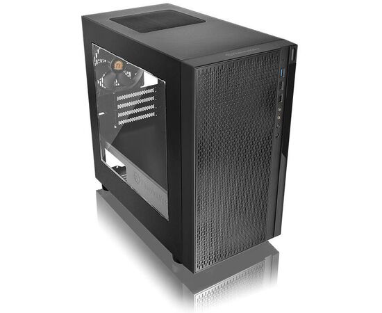  Корпус Thermaltake Versa H18 Window черный без БП mATX 2xUSB2.0 1xUSB3.0 audio bott PSU 