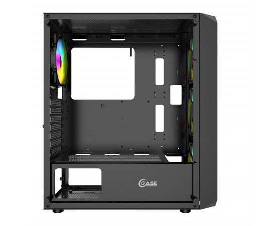  Корпус Powercase Mistral Edge, Tempered Glass, 4x 120mm 5-color fan, чёрный, ATX  (CMIEB-L4) 