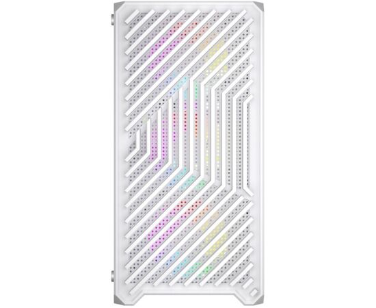  Корпус 1STPLAYER Trilobite T5 White (T5-WH-4F1-W)/mATX, TG/4x120mm LED fans inc. 