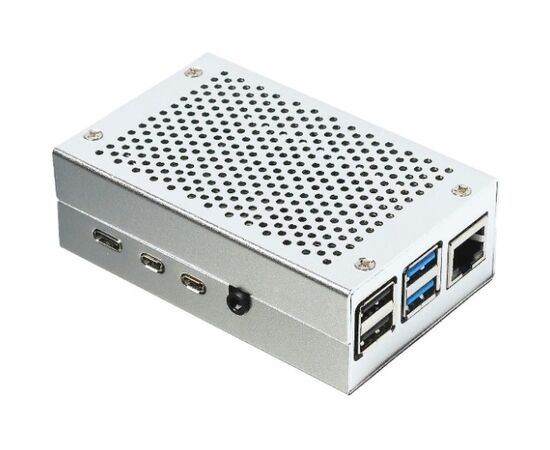  Корпус ACD RA507 Silver Fine Heat Dispersion Aluminium Alloy Case for Raspberry Pi 4B 