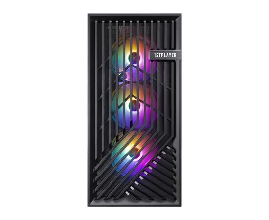  Корпус 1STPLAYER FD8 Black (FD8-BK-4F1) / E-ATX / 4x120mm FRGB fans 