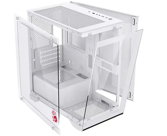  Корпус BLOODY BD-CC103, mATX, Mini-Tower, без БП, белый 