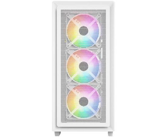  Корпус Powercase Mistral AY4W ARGB (CMAYW-A4), Tempered Glass, 4x 120mm ARGB Fans, белый, ATX 