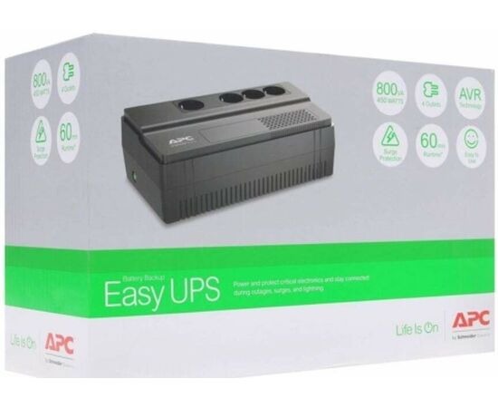  ИБП APC Easy-UPS BV800I-GR, 800ВA 4 EURO розетки 