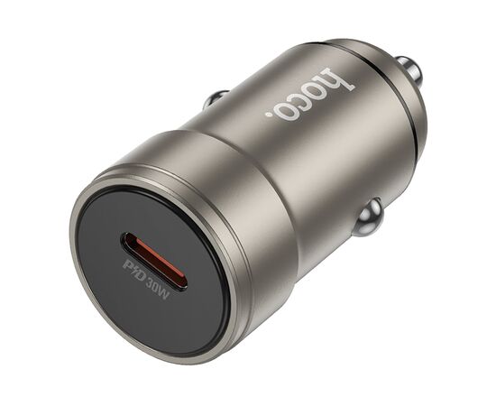  Адаптер Автомобильный Hoco Z57 Glorious single-port PD30W (gold) (236191) 