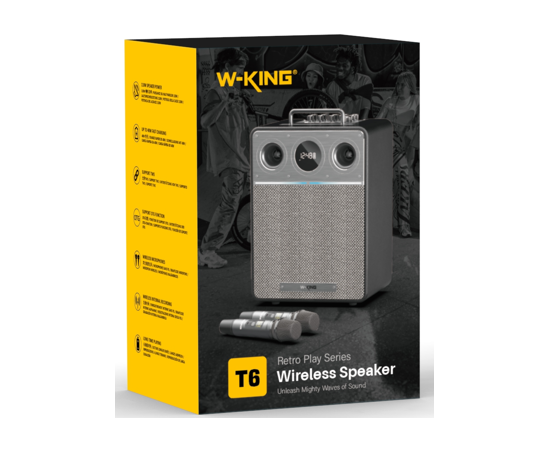  Портативная колонка W-King T6 black 