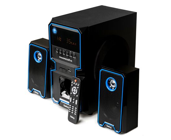  Dialog Progressive AP-222B BLACK - акустические колонки 2.1, 30W+2*15W RMS, Bluetooth, USB+SD reader 