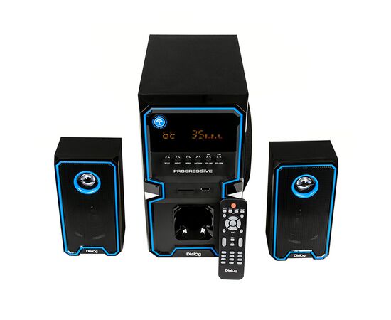  Dialog Progressive AP-222B BLACK - акустические колонки 2.1, 30W+2*15W RMS, Bluetooth, USB+SD reader 