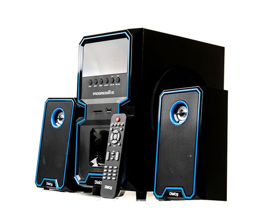  Dialog Progressive AP-222B BLACK - акустические колонки 2.1, 30W+2*15W RMS, Bluetooth, USB+SD reader 