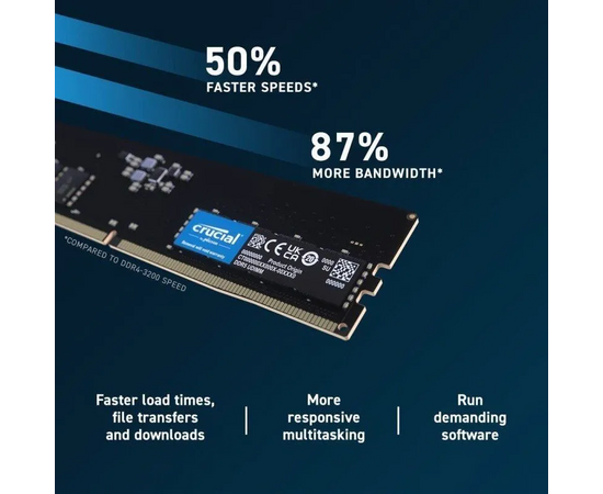  ОЗУ Crucial CT16G56C46U5 CL46 16GB DDR5 5600 DIMM , 1.1V 