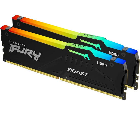  ОЗУ Kingston Fury Beast KF556C40BWAK2-64 DDR5 - 2x 32ГБ 5600МГц, DIMM, Ret 