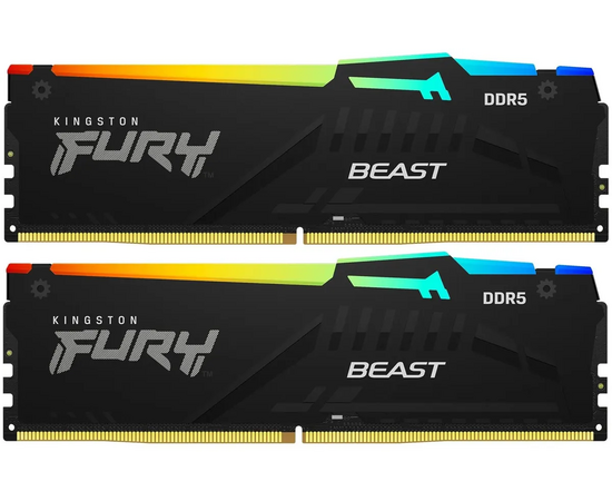  ОЗУ Kingston Fury Beast KF560C30BBAK2-64 DDR5 - 2x 32ГБ 6000МГц, DIMM, Ret 