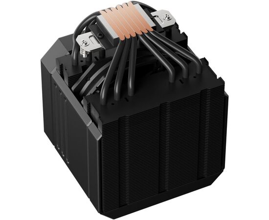  Кулер upHere UP2K6 Black / 6HPx6mm, 265W TDP, dual tower, 2x120mm fans, 600-1650RPM, 68 CFM, 25dBA 