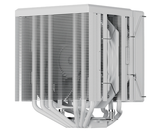  Кулер upHere UE2T6 White / 6HPx6mm, 265W TDP, dual tower, 2x120mm fans, 600-1650RPM, 68 CFM, 25dBA 