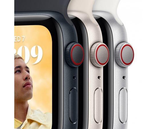  Apple Watch Series SE Gen 2 44 мм Midnight Aluminium Case, Midnight Sport Band (M/L) 