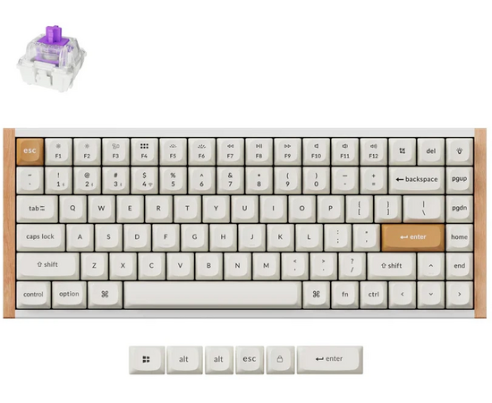  Клавиатура Keychron K2 HE Special Edition Nebula Magnetic (K2H-Q1) White 