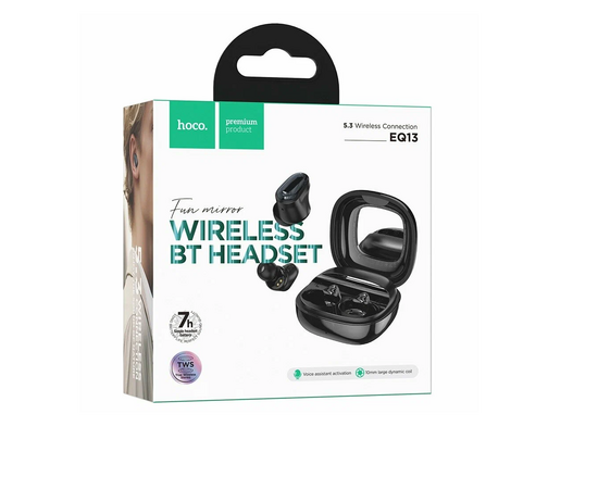  Беспроводные наушники HOCO EQ13 Fun true wireless BT headset (7hours) black 