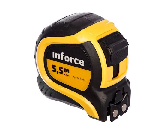  Рулетка Inforce 06-11-46 5,5x27мм с нейлоновой лентой и магнитным зацепом 